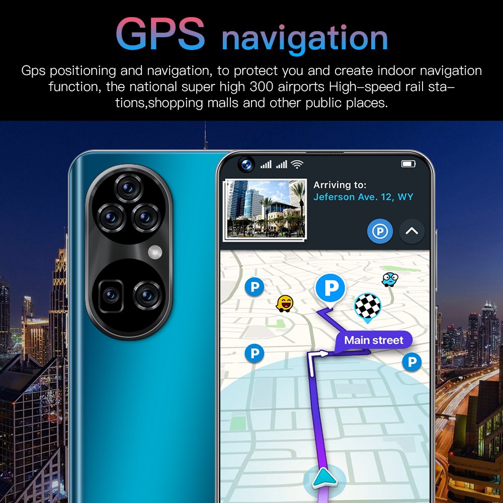 Best popular P50pro+ 16GB+512GB Android 7.3 inch GPS unlocked phone
